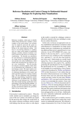 Reference Resolution and Context Change in Multimodal Situated Dialogue
  for Exploring Data Visualizations