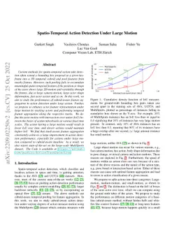 Spatio-Temporal Action Detection Under Large Motion