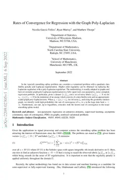 Rates of Convergence for Regression with the Graph Poly-Laplacian