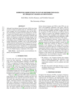 Improving Robustness to Out-of-Distribution Data by Frequency-based
  Augmentation