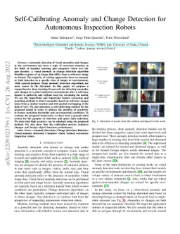 Self-Calibrating Anomaly and Change Detection for Autonomous Inspection
  Robots