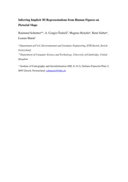 Inferring Implicit 3D Representations from Human Figures on Pictorial
  Maps