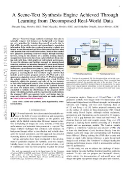 A Scene-Text Synthesis Engine Achieved Through Learning from Decomposed
  Real-World Data