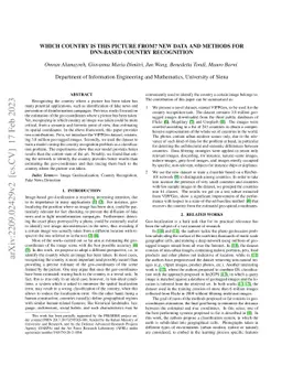 Which country is this picture from? New data and methods for DNN-based
  country recognition
