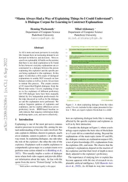 "Mama Always Had a Way of Explaining Things So I Could Understand'': A
  Dialogue Corpus for Learning to Construct Explanations