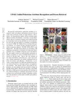 UPAR: Unified Pedestrian Attribute Recognition and Person Retrieval