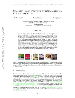 Semantic Image Synthesis with Semantically Coupled VQ-Model