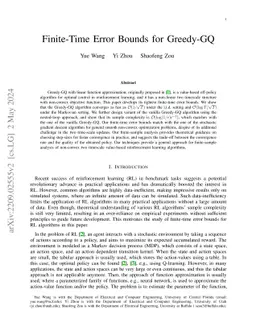 Finite-Time Error Bounds for Greedy-GQ