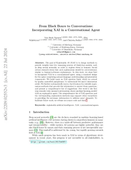 Explaining Machine Learning Models in Natural Conversations: Towards a
  Conversational XAI Agent