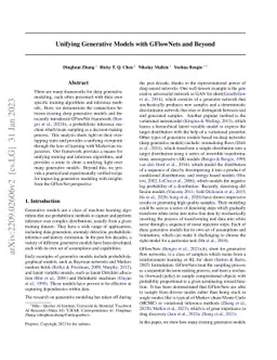 Unifying Generative Models with GFlowNets and Beyond