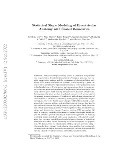 Statistical Shape Modeling of Biventricular Anatomy with Shared
  Boundaries