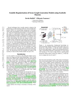 Scalable Regularization of Scene Graph Generation Models using Symbolic
  Theories