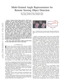 Multi-Grained Angle Representation for Remote Sensing Object Detection