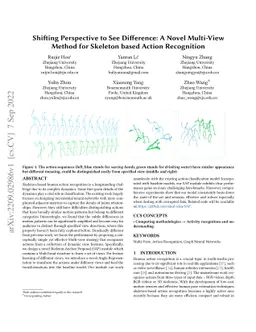 Shifting Perspective to See Difference: A Novel Multi-View Method for
  Skeleton based Action Recognition