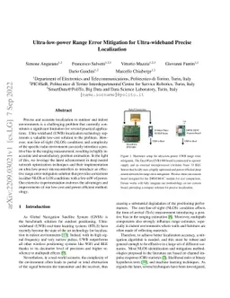 Ultra-low-power Range Error Mitigation for Ultra-wideband Precise
  Localization