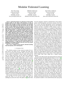 Modular Federated Learning