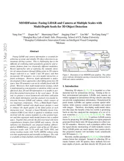 MSMDFusion: Fusing LiDAR and Camera at Multiple Scales with Multi-Depth
  Seeds for 3D Object Detection
