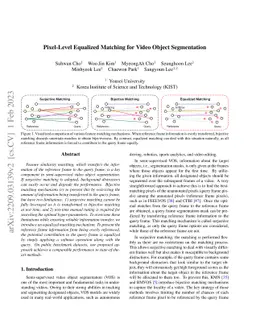 Pixel-Level Equalized Matching for Video Object Segmentation