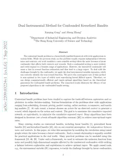 Dual Instrumental Method for Confounded Kernelized Bandits