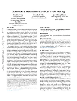 AutoPruner: Transformer-Based Call Graph Pruning