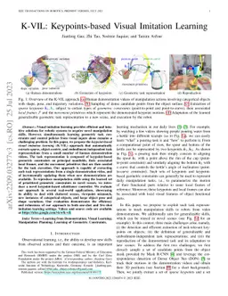 K-VIL: Keypoints-based Visual Imitation Learning