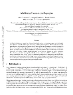 Multimodal learning with graphs