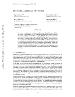 Bispectral Neural Networks