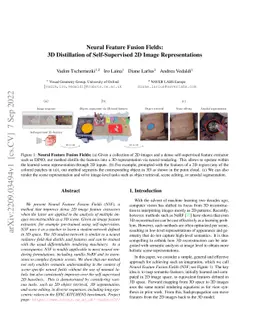 Neural Feature Fusion Fields: 3D Distillation of Self-Supervised 2D
  Image Representations