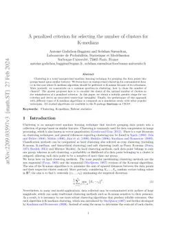 A penalized criterion for selecting the number of clusters for K-medians