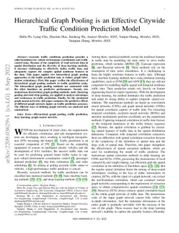 Hierarchical Graph Pooling is an Effective Citywide Traffic Condition
  Prediction Model