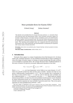 Most probable flows for Kunita SDEs