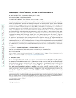 Analyzing the Effect of Sampling in GNNs on Individual Fairness