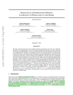 Sequential Information Design: Learning to Persuade in the Dark