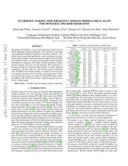 TF-GridNet: Making Time-Frequency Domain Models Great Again for Monaural
  Speaker Separation