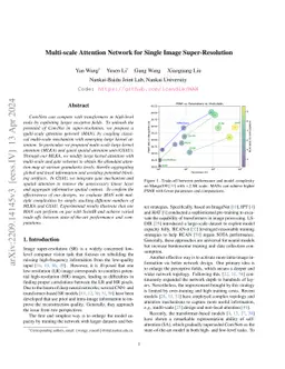 Multi-scale Attention Network for Single Image Super-Resolution