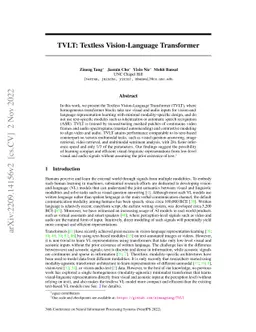 TVLT: Textless Vision-Language Transformer