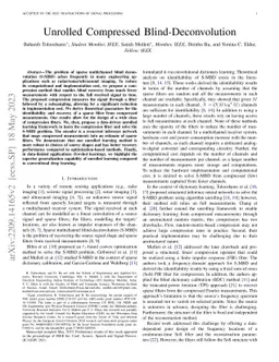 Unrolled Compressed Blind-Deconvolution