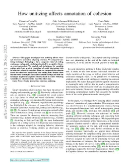 How unitizing affects annotation of cohesion