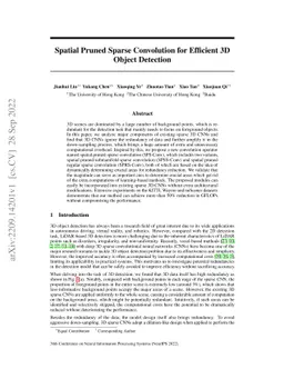 Spatial Pruned Sparse Convolution for Efficient 3D Object Detection