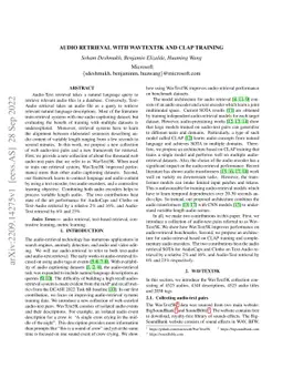 Audio Retrieval with WavText5K and CLAP Training