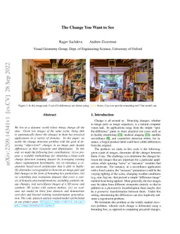 The Change You Want to See