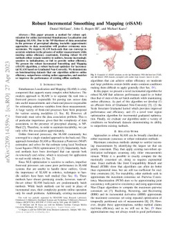 Robust Incremental Smoothing and Mapping (riSAM)