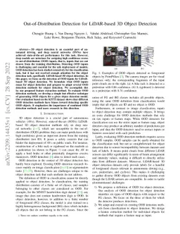 Out-of-Distribution Detection for LiDAR-based 3D Object Detection
