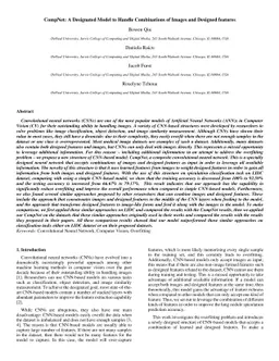 CompNet: A Designated Model to Handle Combinations of Images and
  Designed features