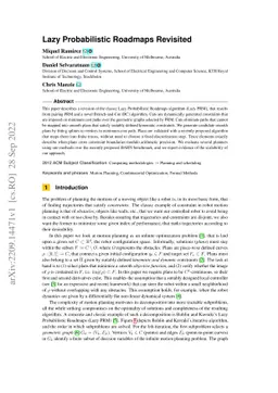 Lazy Probabilistic Roadmaps Revisited