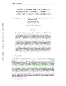 Label driven Knowledge Distillation for Federated Learning with non-IID
  Data