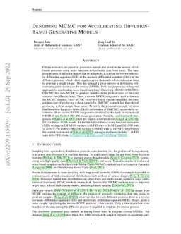 Denoising MCMC for Accelerating Diffusion-Based Generative Models