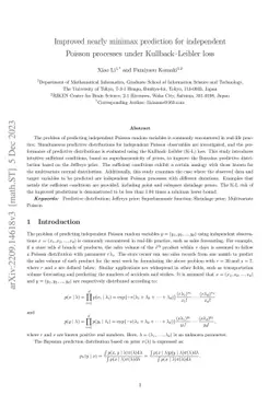 Improved nearly minimax prediction for independent Poisson processes
  under Kullback-Leibler loss