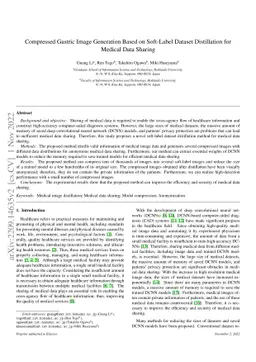 Compressed Gastric Image Generation Based on Soft-Label Dataset
  Distillation for Medical Data Sharing