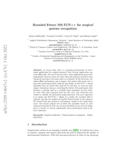 Bounded Future MS-TCN++ for surgical gesture recognition